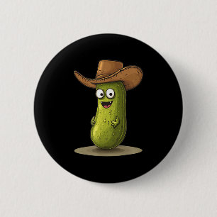 Funny Ckle In Cowboy Hat Costume For Boys And Girl 2 Inch Round Button