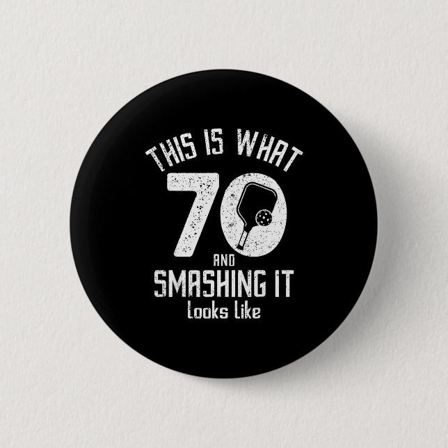 Funny Ckleball 70th Birthday 70 Years Old Love Ckl 2 Inch Round Button (Front)