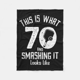 Funny Ckleball 70th Birthday 70 Years Old Love Ckl Fleece Blanket