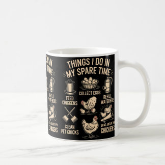 Funny Ckyard Chicken Farm Joke Poultry Lover Humou Coffee Mug