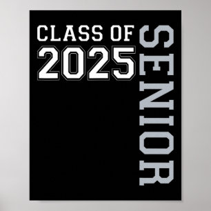 Funny Cl Of 2025 Seniors 2025 Graduate College Gra Poster