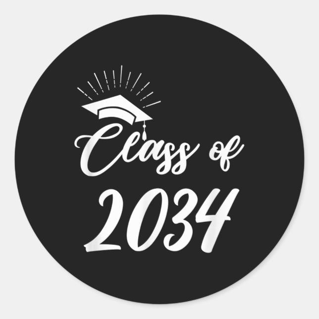 Funny Cl Of 20 Grow With You 2021 2022 Graduation  Classic Round Sticker (Front)