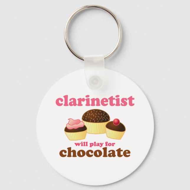 Funny Clarinet Keychain (Front)