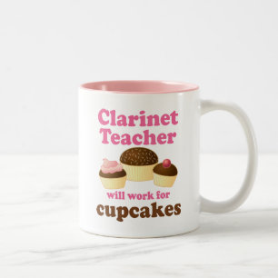 Funny Clarinet Teacher Two-Tone Coffee Mug