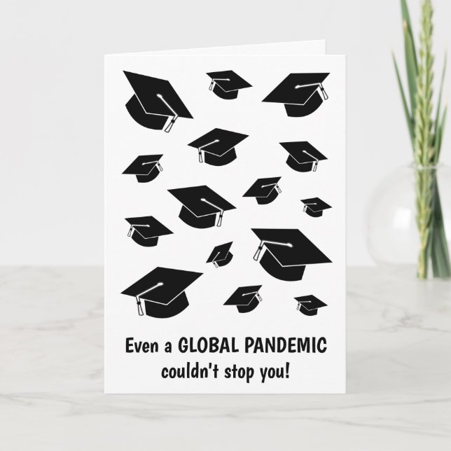 Funny Class of 2023 Pandemic Graduation Card (Front)