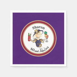 Funny Classy Sassy Personalized Name and Age Napkin