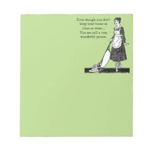 Funny Clean House - Customize Notepad