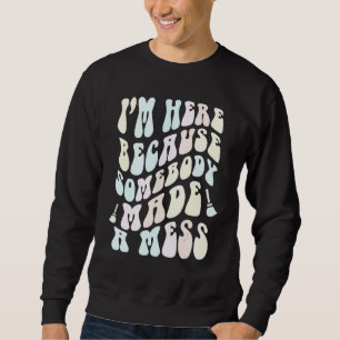 Funny CLEANING Crew Groovy School Custodian Team C Sweatshirt