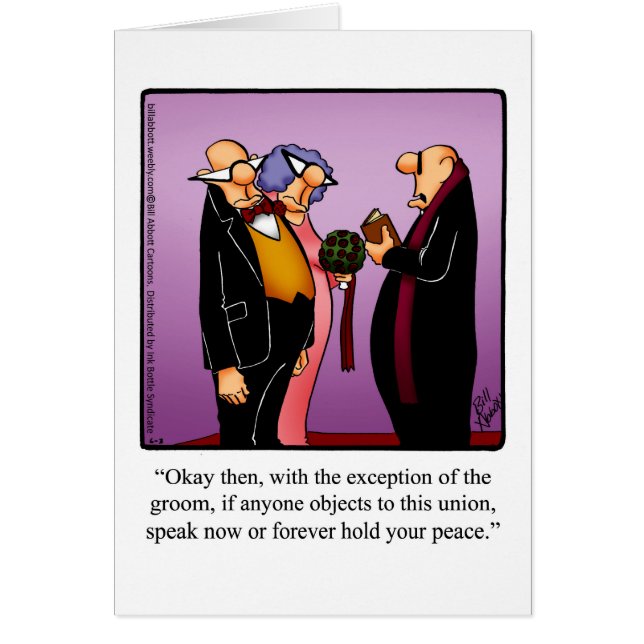 Funny Clergy Appreciation Weekend Card (Front)