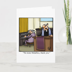 Funny Clergy Appreciation Weekend Greeting Card