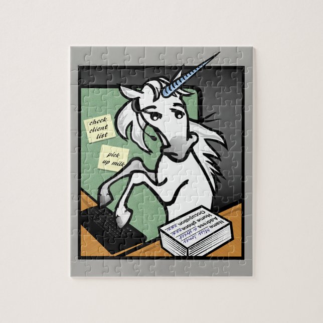 FUNNY CLERICAL GRAPHIC UNICORN VERTICAL PUZZLE (Vertical)