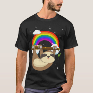 Funny Climbing Sloth LGBT Community Pride T-Shirt