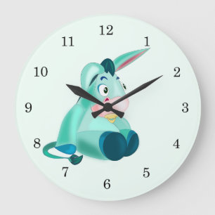 Funny Clock with Baby Donkey - Customizable
