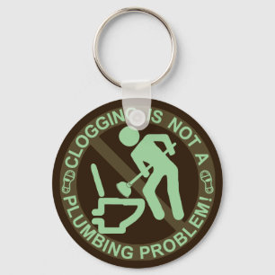 Funny Clogger Clogging Green Keychain