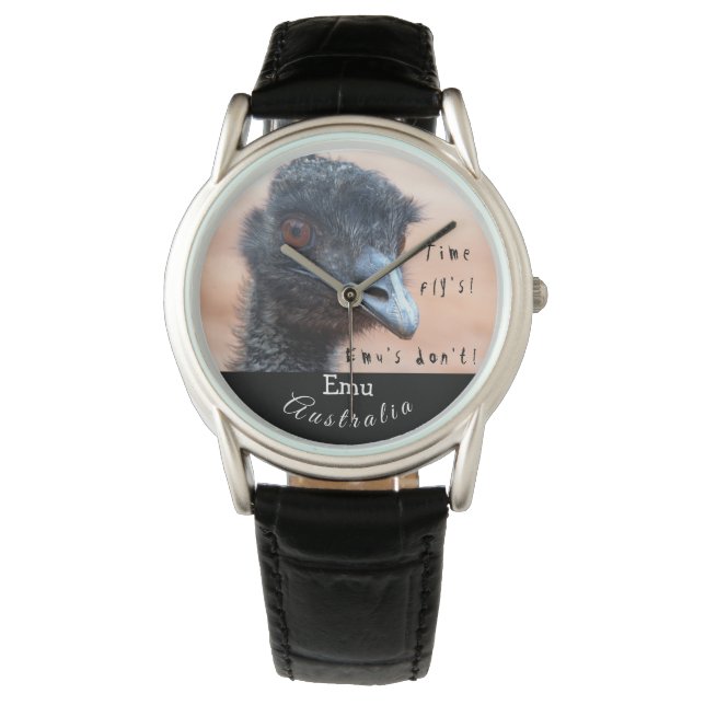 Funny close up of an Emu in Australia Watch (Front)