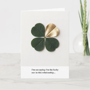 Funny Clover Relationship Card – Luxury