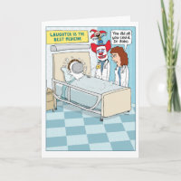 Funny Clown Doctor Get Well