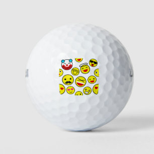 funny clown emojis golf balls