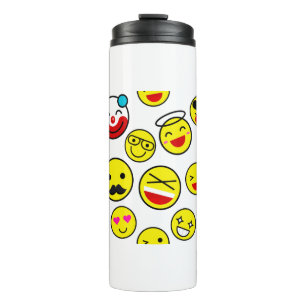 funny clown emojis thermal tumbler