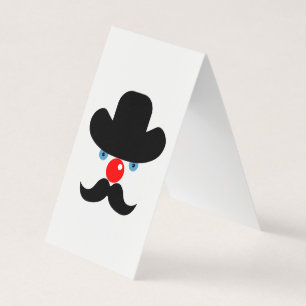 Funny clown face business card
