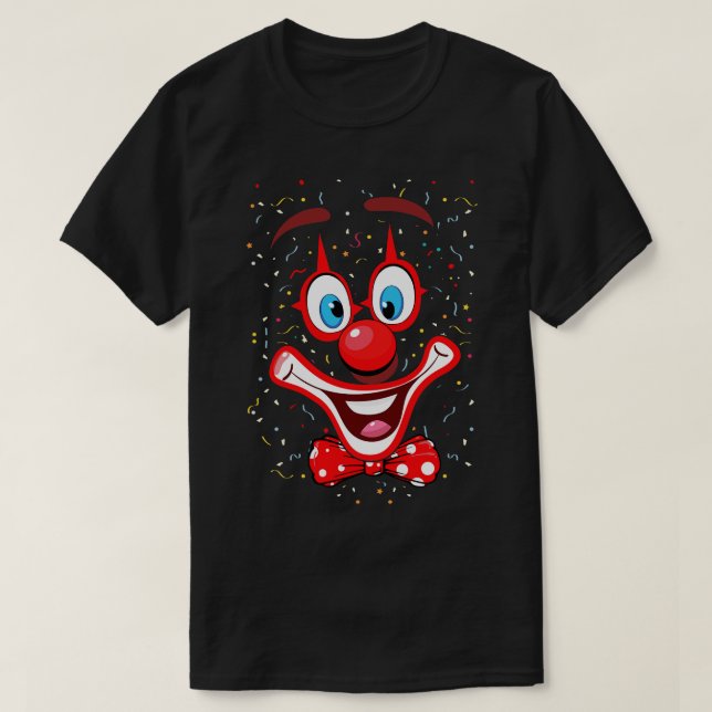 funny clown face TShirt (Design Front)