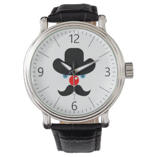 Funny clown face watch