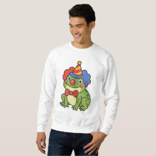 Funny Clown Frog Sticker Sweatshirt