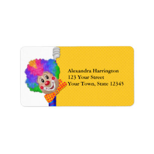 Funny Clown Label