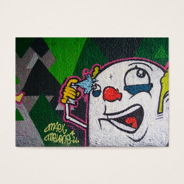 Funny Clown With White Face (Front)