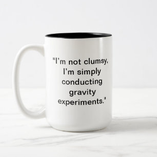 Funny Clumsy Mug   Custom Name Gift