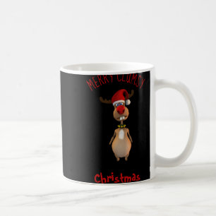 Funny Clumsy Reindeer Merry Christmas T Shirt  Coffee Mug