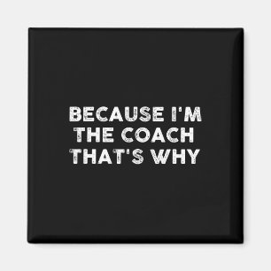 Funny Coach Sports Footbyll Bysketbyll Soccer Hock Magnet