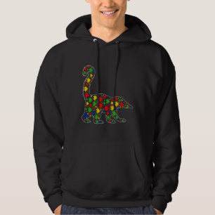 Funny Coati Animals Puzzle Pieces Autism Awareness Hoodie