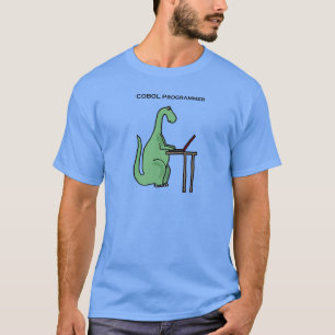 Funny COBOL Programmer Dinosaur T-Shirt