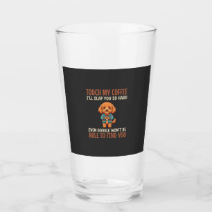 Funny Cockapoo Coffee Lover Glass