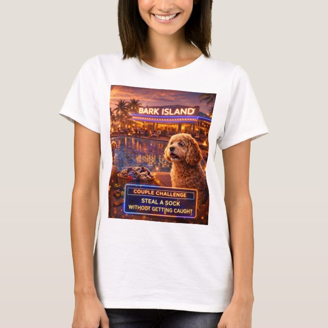 Funny Cockapoo Love Island Style T Shirt  (Front)