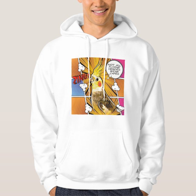 funny Cockatiel  Hoodie (Front)
