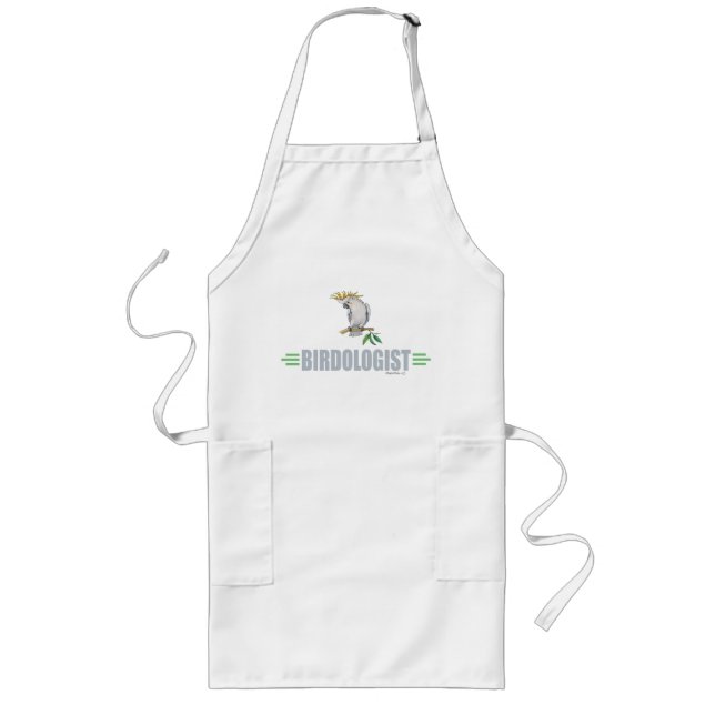 Funny Cockatiel Long Apron (Front)