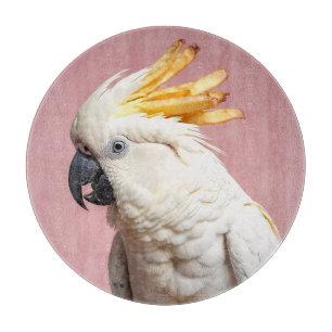 Funny Cockatoo With French Fries Crest Cutting Board