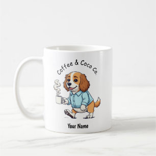 Funny Cocker Spaniel dog Business Suit Coffee  Mug