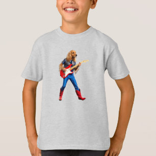 Funny Cocker Spaniel Rock Star Kids' T-Shirt
