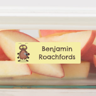 Funny cockroach cartoon character personalized