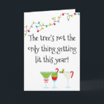 Funny Cocktail Drinking Party Christmas Holiday Card<br><div class="desc">This design may be personalized in the area provided by changing the photo and/or text. Or it can be customized by clicking Personalize this Template and then choosing the click to customize further option and delete or change the colour of the background, add text, change the text colour or style,...</div>