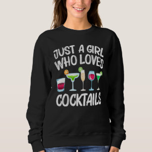 Funny Cocktail Girls Kids Mixed Drinks  Drinkers Sweatshirt