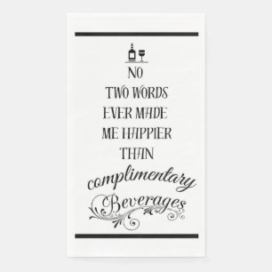 Funny Cocktails Cocktail Free Drinks Napkins  