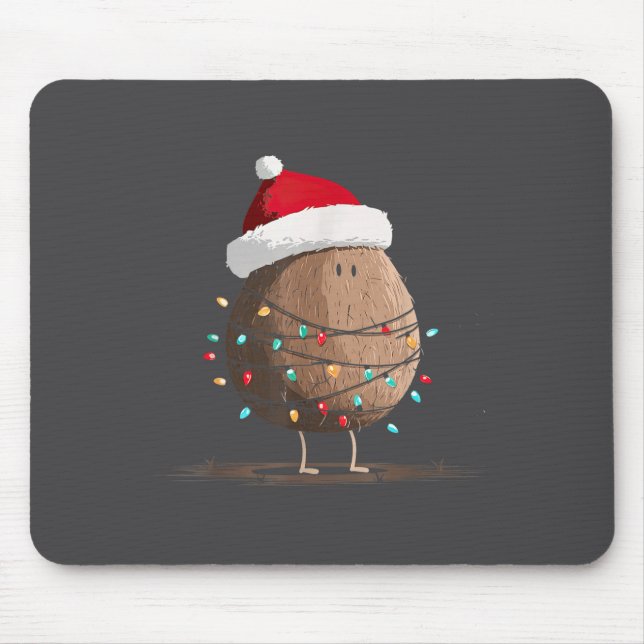 Funny Coconut Christmas Graphics Lights Lover  Mouse Pad (Front)