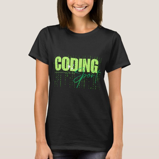 Funny Coder Computer Programmer developer T-Shirt (Front)
