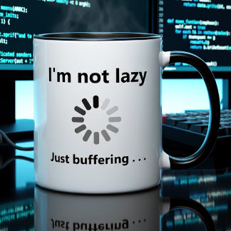 Funny Coder Gift | Customizable Loading Quote Coffee Mug