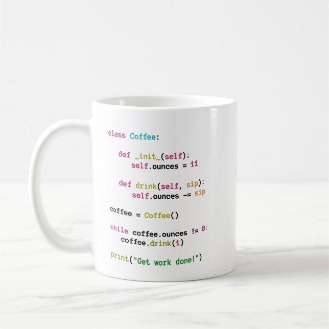 Funny Coding Code Mug for Software Engineers & Dev (Left)