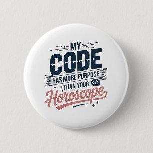 Funny Coding Quote AI Programmer Design 2 Inch Round Button